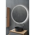 KLASIČNO OGLEDALO FEROTEHNA SHINE D 80 LED S SENZORJEM GIBANJA – predstavitvena slika