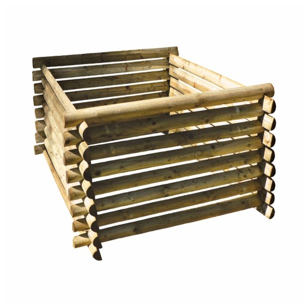 KOMPOSTNIK 125X125X75 CM, IZ POLOBLI SMREKA, TIP 910