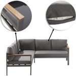 KOTNA GARNITURA ORIS II 5P ALU/EUC+KAVNA MIZICA D.GR/D.GR BLAZINA – predstavitvena slika