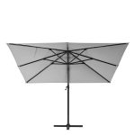 SENČNIK NATERIAL STRANSKI AURA 290X290 BEL ALU, JEKLO, 250G – predstavitvena slika