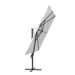 SENČNIK NATERIAL STRANSKI AURA 290X290 BEL ALU, JEKLO, 250G – predstavitvena slika