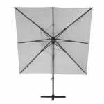 SENČNIK NATERIAL STRANSKI AURA 290X290 BEL ALU, JEKLO, 250G – predstavitvena slika