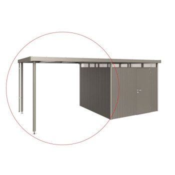 DODATKI ZA KOVINSKE HIŠKE BIOHORT STRANSKI NADSTREŠEK HIGHLINE H4 PEŠČENO SIVA