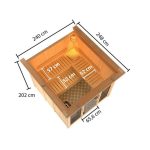 FINSKA SAVNA KARIBU ASKIA 4+9KW GRELEC BIO PREDNJI VHOD+STREŠ.VENEC – predstavitvena slika