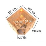 FINSKA SAVNA KARIBU JARIN 5+9KW GRELEC ZR KOTNI VHOD+STREŠ.VENEC – predstavitvena slika