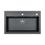 GRANITAL POMIVALNO KORITO ALVEUS ATROX 40, CARBON G91 790X500 MM