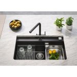 GRANITAL POMIVALNO KORITO ALVEUS ATROX 40, CARBON G91 790X500 MM – predstavitvena slika