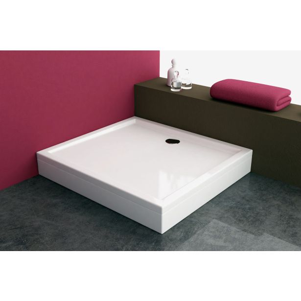 KAD ZA PRHANJE, KOTNA KOLPA SAN FLAMENCO 100X100 BELA KAD ZA PRHANJE, KOTNA KOLPA SAN FLAMENCO 100X100 BELA