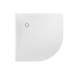 KAD ZA PRHANJE, KOTNA KOLPA SAN HOPP 90X90 R55 LLM BELA RELIEFNA POVRŠINA