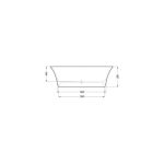 KOPALNA KAD SAMOSTOJEČA KOLPA SAN BLANCHE-FS 180X85/O WHITE UP&DOWN SIFON – predstavitvena slika