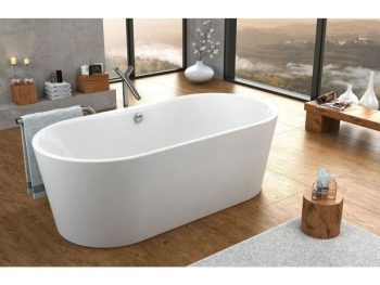 KOPALNA KAD SAMOSTOJEČA KOLPA SAN COMODO-FS 185X90/O BELA HORIZONTALNI PRELIV