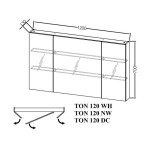 KOPANIŠKA OMARICA Z OGLEDALOM SAN TON 120 DC NAOMI – predstavitvena slika