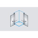 KOTNA KABINA ZA PRHANJE KOLPA SAN Q 80 SBR/1 POLARIS SILVER PROF. PROZ. STEK. – predstavitvena slika