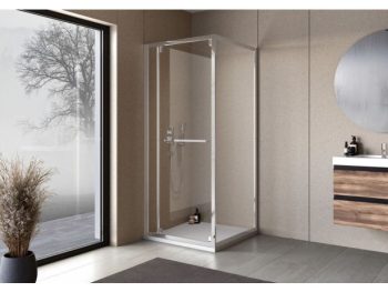 KOTNA KABINA ZA PRHANJE KOLPA SAN STELLAR 90X90 UNI H=200 B/1, 6 MM BELI/PROZORN DW