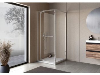 KOTNA KABINA ZA PRHANJE KOLPA SAN STELLAR 90X90 UNI H=200 SBR/1, 6 MM SREBR/PROZORN