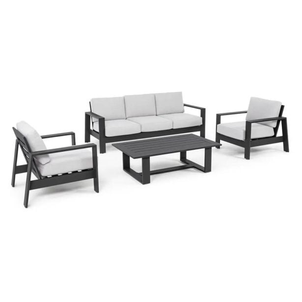 KOVINSKA VRTNA GARNITURA BIZZOTTO HOMEMOTION BALTIC, ANTRACIT SET 4