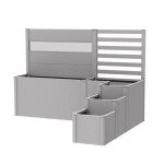 KOVINSKA VRTNA GREDA BIOHORT 201X250X168 CM DAVINCI RAZLIČICA 2 SREBRNA – predstavitvena slika