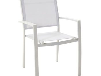 KOVINSKI STOL NATERIAL LYRA BEL, 2X2