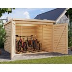 LESENA VRTNA HIŠKA KARIBU FAHRRADGARAGE 4 – predstavitvena slika