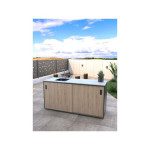 LETNA KUHINJA MS VISCOM ELEMENT POMIVALNO KORITO LESNI DEKOR HRAST-RUSTIK – predstavitvena slika