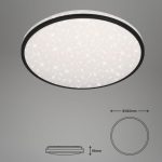 NADGRADNA STROP. SVETILKA BRILONER LED SKIZO 48W, CCT, DIM ČRN ROB, STAR – predstavitvena slika