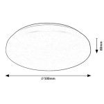 NADGRADNA STROP. SVETILKA RABALUX CERRIGEN 48W D50CM – predstavitvena slika
