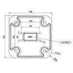 NADSTREŠEK ZA TERASO PALRAM SIERRA, SIVA/TRANSPARENT 2,3X2,3M – predstavitvena slika