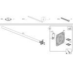 NADSTREŠEK ZA TERASO PALRAM SIERRA, SIVA/TRANSPARENT 2,3X2,3M – predstavitvena slika