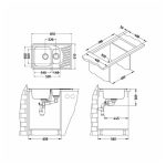 NERJAVNO POMIVALNO KORITO ALVEUS ELEGANT 110, SATIN 810X510 MM – predstavitvena slika