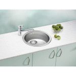 NERJAVNO POMIVALNO KORITO ALVEUS FORM 10, LEINEN FI 450 MM IZTOK 88.9 MM – predstavitvena slika