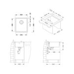 NERJAVNO POMIVALNO KORITO ALVEUS KOMBINO 20, KMB 380X440 MM – predstavitvena slika