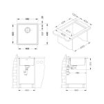 NERJAVNO POMIVALNO KORITO ALVEUS KOMBINO 30, KMB 440X440 MM – predstavitvena slika