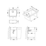 NERJAVNO POMIVALNO KORITO ALVEUS KOMBINO 40, KMB 488X438 MM – predstavitvena slika