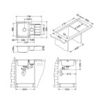 NERJAVNO POMIVALNO KORITO ALVEUS LINE MAXIM 70, SATIN 795X505 MM FS – predstavitvena slika