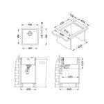 NERJAVNO POMIVALNO KORITO ALVEUS QUADRIX 30 450X450 MM – predstavitvena slika