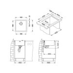 NERJAVNO POMIVALNO KORITO ALVEUS QUADRIX 40 500X450 MM – predstavitvena slika