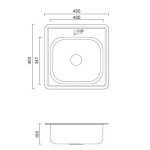 NERJAVNO POMIVALNO KORITO QUADRON JOE 110 INOX – predstavitvena slika