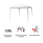 PAVILJON NATERIAL EORI II 295X295 BEL ZLOŽLJIV – predstavitvena slika