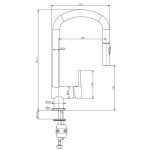 PIPA KUHINJSKA SINK SOLUTION NIKA ČRNA – predstavitvena slika