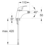 PIPA ZA BIDE UNITAS BREZ SIFONA, BREZ KOTNIH VENTILOV – predstavitvena slika