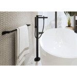 PIPA ZA KAD HANSGROHE HG FINORIS SAMOSTOJEČA ZA KAD, ČRNA MAT, PRHA – predstavitvena slika