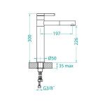 PIPA ZA UMIVALNIK ALVEUS ZINA CHR G05M – predstavitvena slika