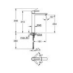 PIPA ZA UMIVALNIK GROHE LINEARE NEW XL – predstavitvena slika