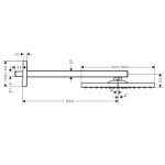 PRHA HANSGROHE NADGLAVNA RAINDANCE E 300 ZA PODOMETNI SISTEM – predstavitvena slika