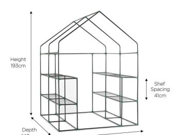 PVC RASTLINJAK VONHAUS DEEP WALK-IN