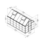 RASTLINJAK PALRAM - HYBRID 6X12, ALU – predstavitvena slika