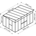 RASTLINJAK, STEKLO-V.PLOŠ VITAVIA APHRODITE 11500 ESG/VP BELA 3X4M – predstavitvena slika