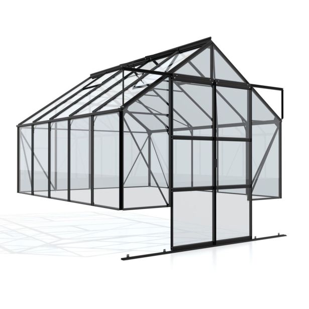 STEKLEN RASTLINJAK VITAVIA CASSANDRA 8300, ESG 3 MM ČRNA STEKLEN RASTLINJAK VITAVIA CASSANDRA 8300, ESG 3 MM ČRNA