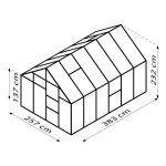STEKLEN RASTLINJAK VITAVIA MERIDIAN 1 9900 ESG3MM ČRNA 2.6X3.8M – predstavitvena slika