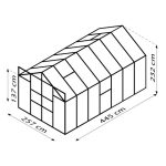 STEKLEN RASTLINJAK VITAVIA MERIDIAN 2 11500 ESG3MM ALU 2.6X4.4M – predstavitvena slika